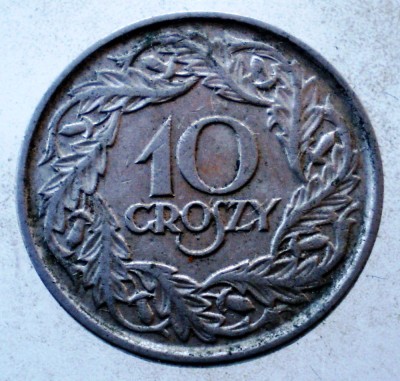 1.038 POLONIA 10 GROSZY 1923 foto