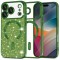 Husa MagSafe pentru Apple iPhone 17 Pro Max, Techsuit, Luxury Glitter, Verde Inchis