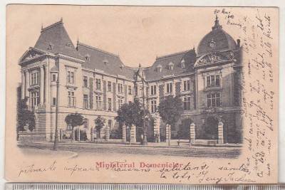 bnk cp Bucuresti - Ministerul Domenielor - uzata 1908 foto