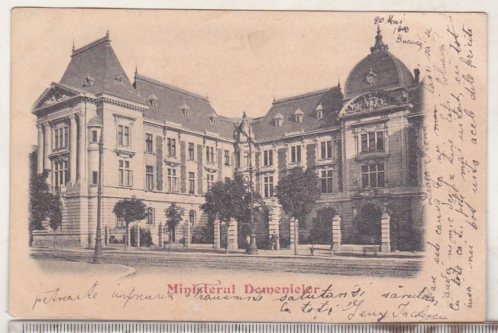 bnk cp Bucuresti - Ministerul Domenielor - uzata 1908