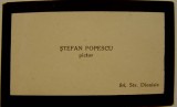 ȘTEFAN POPESCU, pictor din București - Carte de vizită