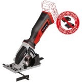 Fierastrau mini circular pe acumulator Einhell TE-CS 18/89 Li - Solo, 18 V, tehnologia PXC, 89 mm diametru disc taiere, 28 mm adancime taiere, 2500 RP