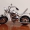 Macheta colecție motoreta lucrata integral manual din metal cromat