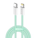 Cablu incarcare Lightning pentru iPhone 27W ColorWay, 1m, verde