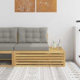 vidaXL Canapea de exterior Alb 115 x 83 x 73 cm Lemn Solid de Acacia 901578