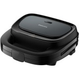 Sandwich-maker Philips HD2330/90 seria 3000, 750 W, Plite neaderente si versatile pentru sandwich-uri, panini si altele, Leduri indicatoare, Sistem de