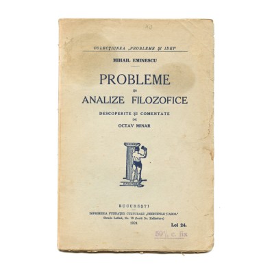 Mihail Eminescu, Probleme și analize filozofice, 1924 foto