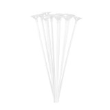 Set 10 bete cu rozete pentru baloane, flippy, suporturi de plastic, usor de instalat, reutilizabil, pentru aniversare, nunta, ziua de nastere, decor,