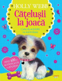 Catelusii la joaca. Carte de activitati cu autocolante - Holly Webb - Litera