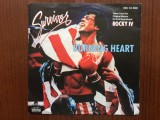 rocky IV survivor burning heart single disc 7&quot; vinyl muzica soundtrack 1985 VG+