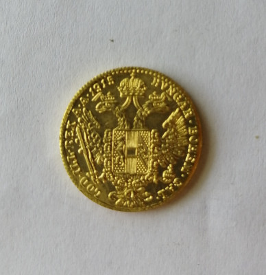 Replica 1/1 după celebra monedă de 1 ducat (ducat Mic) din aur foto