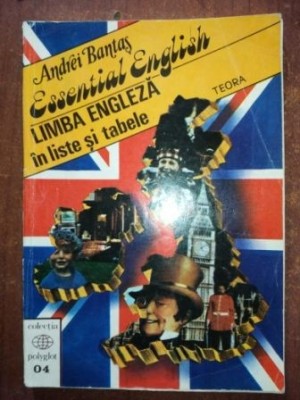 Esential English limba engleza in liste si tabele- Andrei Bantas foto