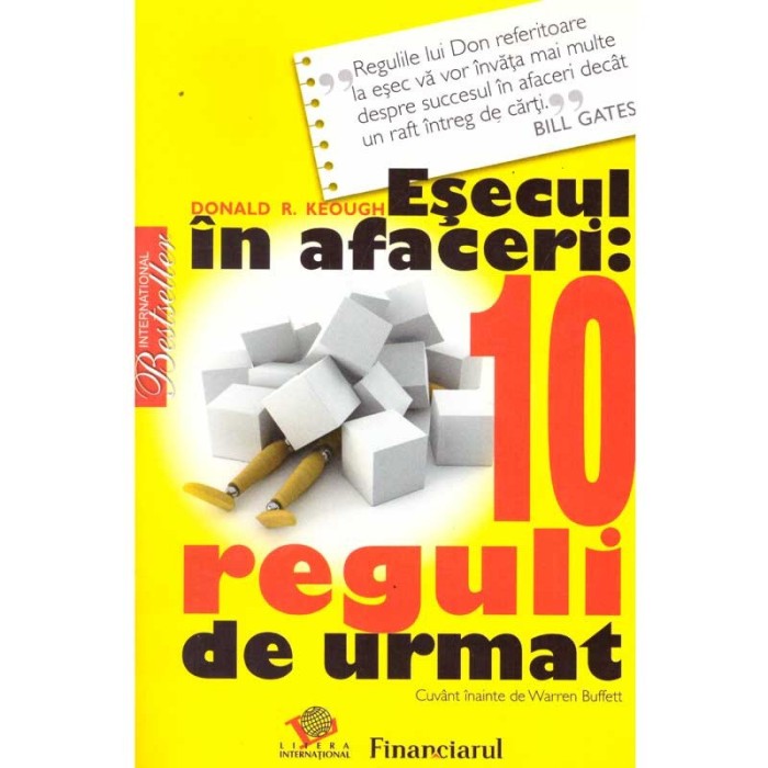 Donald R. Keough - Esecuri in afaceri: 10 reguli de urmat - 136645