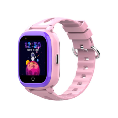 Ceas Smartwatch Pentru Copii KT10S cu Functie Telefon, Istoric, Pedometru, Alarma, Roz foto