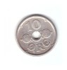 Moneda Danemarca 10 ore 1925 HCN, GJ, stare buna, curata, Europa, Cupru-Nichel