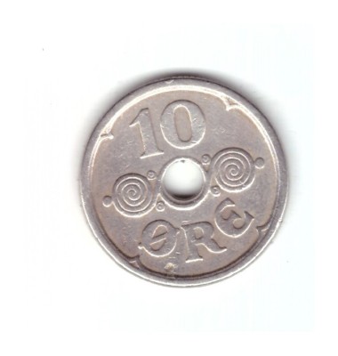 Moneda Danemarca 10 ore 1925 HCN, GJ, stare buna, curata foto