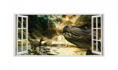 Sticker decorativ cu Dinozauri, 85 cm, 4353ST foto