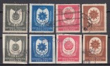 ROMANIA 1951 LP 277 ORDINE SI MEDALII DANTELAT SI NEDANTELAT SERIE STAMPILATA