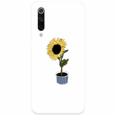 Husa silicon pentru Xiaomi Mi 9, Sun Flower foto