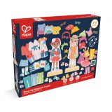 Puzzle magnetic pentru copii, Imbraca persoajele, Hape, 68 piese