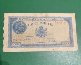 Bancnota 5000 lei 15 decembrie 1944 serie 0679183