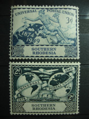 SOUTHERN RHODESIA 1949 SERIE UPU MH foto