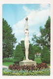 RF142 - Carte Postala - Buzias. Parcul central, circulata 1986
