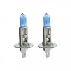 Set de 2 becuri Halogen H1 +100% Intensitate - LONG LIFE