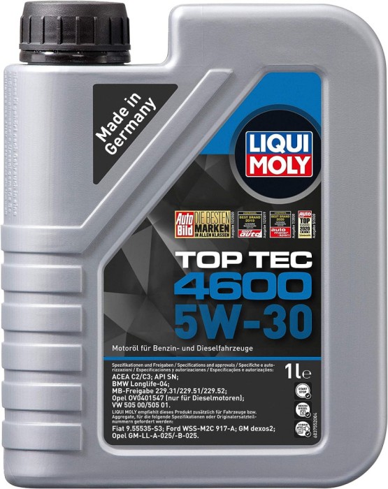 Ulei sintetic Liqui Moly Top Tec 4600 C2 C3 5W30 1 litru