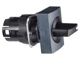 Comutator Rotativ Negru 16mm 3 Poziții