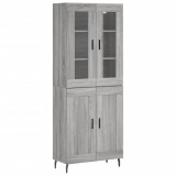 Cumpara ieftin Dulap inalt, gri sonoma, 69,5x34x180 cm, lemn compozit