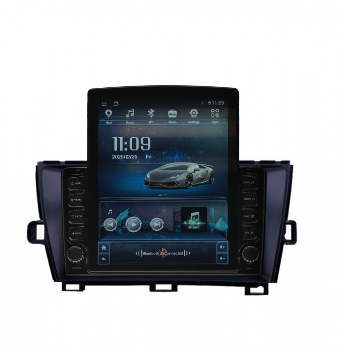 Navigatie Toyota Prius 2009-2015 AUTONAV Android GPS Dedicata, Model XPERT Memorie 64GB Stocare, 4GB DDR3 RAM, Display Vertical Stil Tesla 10&quot; Full-To