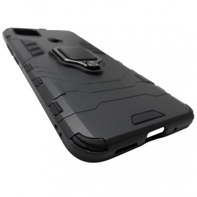 Husa tip capac spate Armor Ring (cu inel) neagra pentru Xiaomi Redmi 9C foto