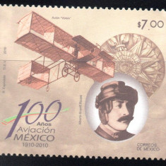 MEXIC 2008, Aviatie, Alberto Braniff Ricard, MNH, serie neuzata