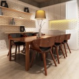 VidaXL Scaune de bucătărie, 6 buc., maro, piele ecologică