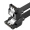 CABLU de date Ugreen, &quot;US217&quot;, SATA 3(T) la SATA 3(T), unghi 90 de grade la un capat, 0.5m, negru &quot;30797&quot; (timbru verde 0.08 lei) - 6957303837977