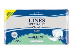 Scutece pentru adulti Lines Specialist Super, 7 picaturi, marimea M, 30 bucati