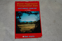 Muntii Fagarasului - Harta turistica foto