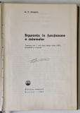 SIGURANTA IN FUNCTIONARE A SISTEMELOR de G.V. DRUJNIN , 1968