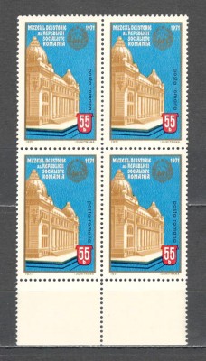 Romania.1971 Muzeul de Istorie bloc 4 ZR.411 foto