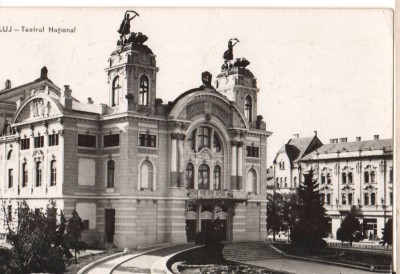 CPIB 22724 - CARTE POSTALA - CLUJ. TEATRUL NATIONAL, RPR, 1959 foto
