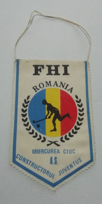 D9 24 - fanion - sport - hochei pe iarba - AS Constructorul Juventus Miercurea Ciuc