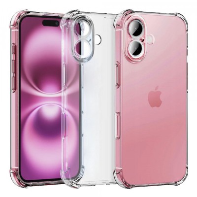 Husa pentru Apple iPhone 16, Techsuit, Shockproof Clear, Transparenta foto