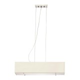 Lustra tip pendul Agneta, metal/textil, bej, 40W, E27, 72 x 22 x 160 cm
