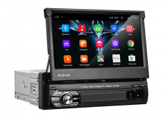 Navigatie Universala Auto 1-DIN Android AUTONAV GPS Cu Ecran Retractabil Automat, WiFi, 2 x USB, Bluetooth, Display 7&amp;quot; Full-Touch, Procesor Quad-Core foto