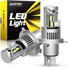 Set 2 becuri Auxito&reg; Turbo H4 LED, 100w/set, 20000LM, CANBUS, cu ventilator inclus