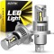 Set 2 becuri Auxito&reg; Turbo H4 LED, 100w/set, 20000LM, CANBUS, cu ventilator inclus