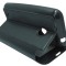 Husa tip carte cu stand neagra cu decupaj frontal pentru Nokia Lumia 530