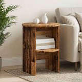 vidaXL Dulap lateral 2 pcs Lemn vechi &Oslash;40 x 50 cm Lemn prelucrat 899831