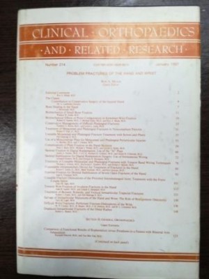 Clinical orthopaedics and related research (nr.214)- Marshall R. Urist foto